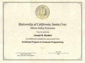 Chương trình chứng chỉ chuyên ngành và thực tập tại UC Santa Cruz, Mỹ